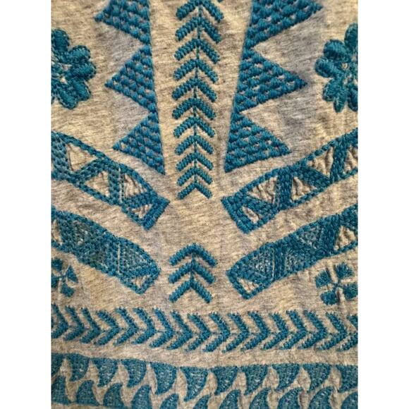 JW Los Angeles Embroidered Tank Top Women’s XS Gray Boho Folk Festival Core - Picture 4 of 8